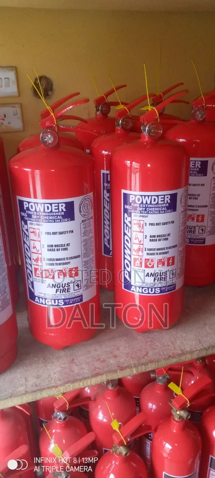 9kg DCP Powder Fire Extinguisher