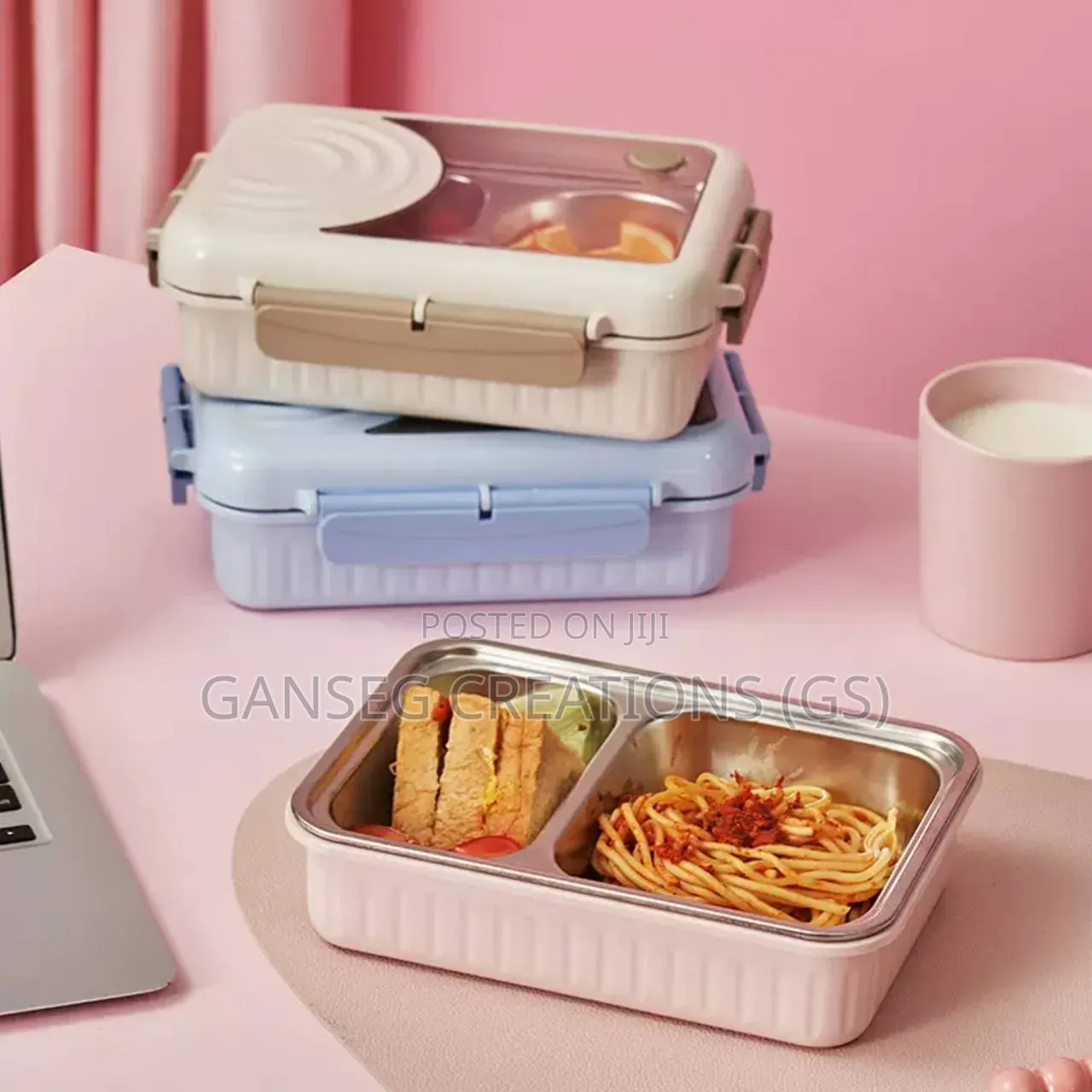 304 Stainless Steel Insulated Lunch Box With Compartment