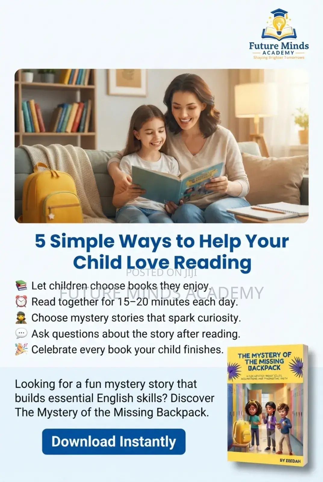 Mystery of the Missing Backpack – Fun English Story for Kids