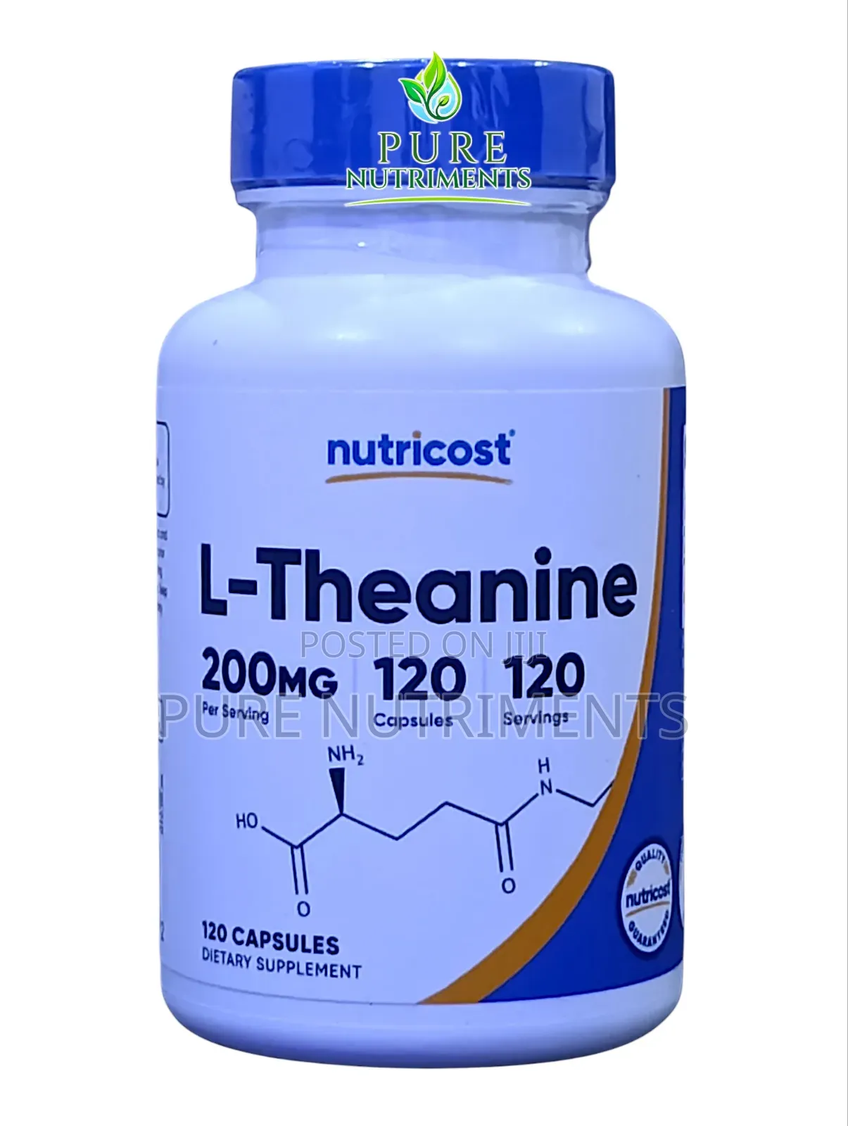 Nutricost L-Theanine 200mg 120 Capsules – Premium Focus Relaxation