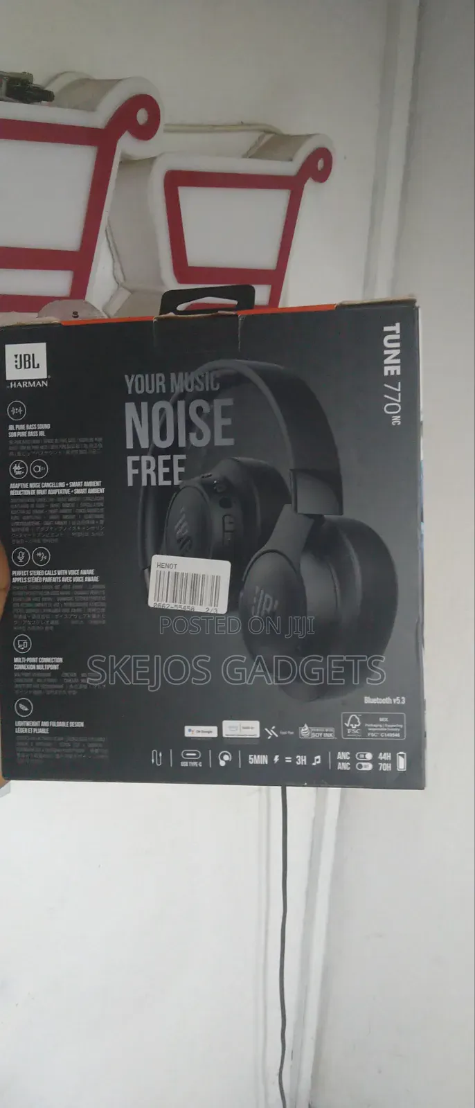 JBL 770NC Adaptive Noise Cancelling Headphone