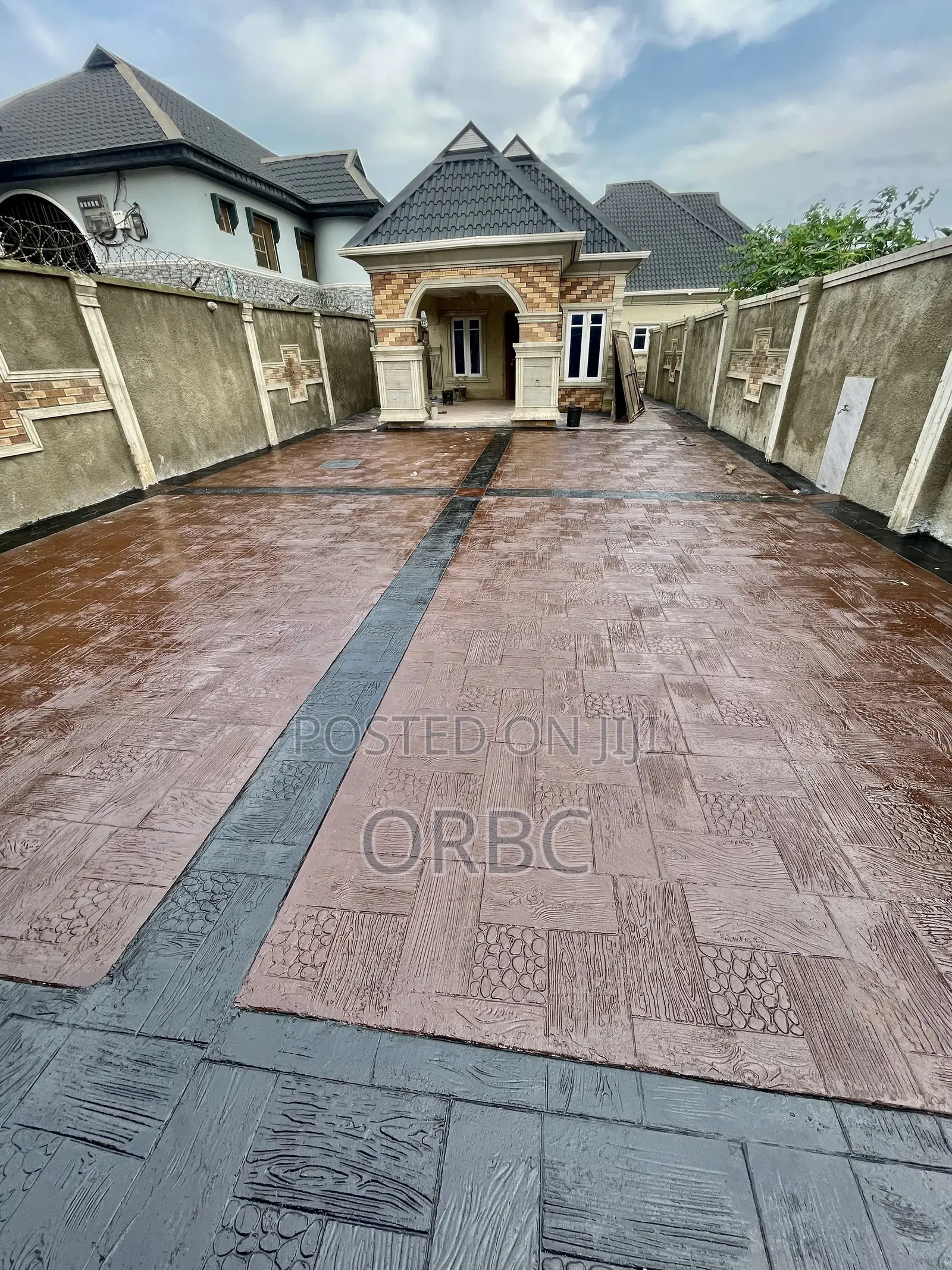 Wooden Frame Stamp Concrete