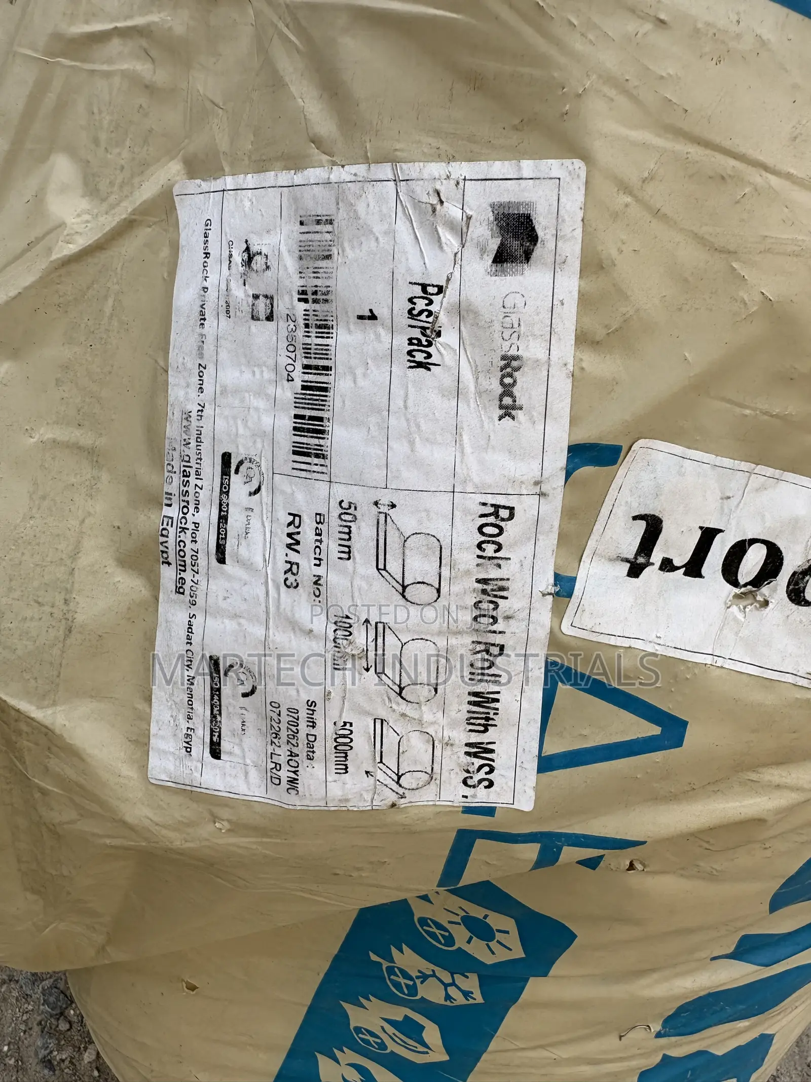 Glassrock Rockwool 50 With Aluminum Foil