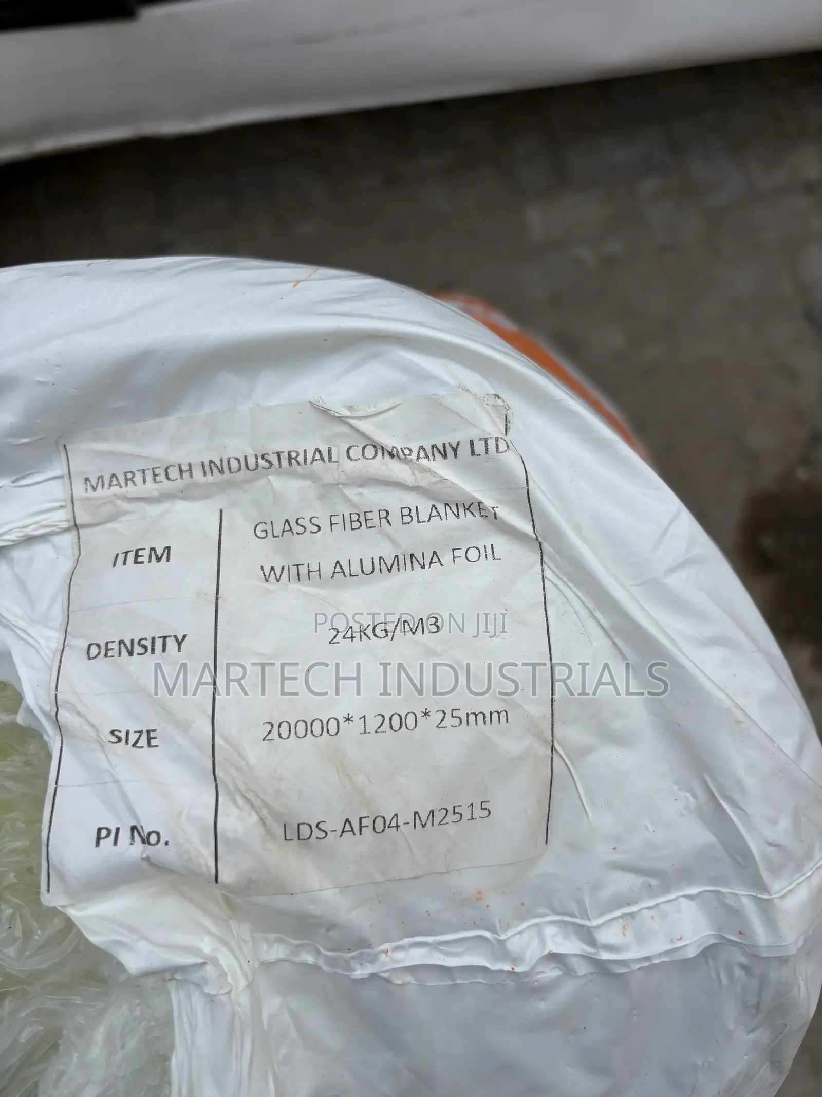 Martech Glasswool 25mm With Aluminium Foil –Roofing Insulation|24kg/M3