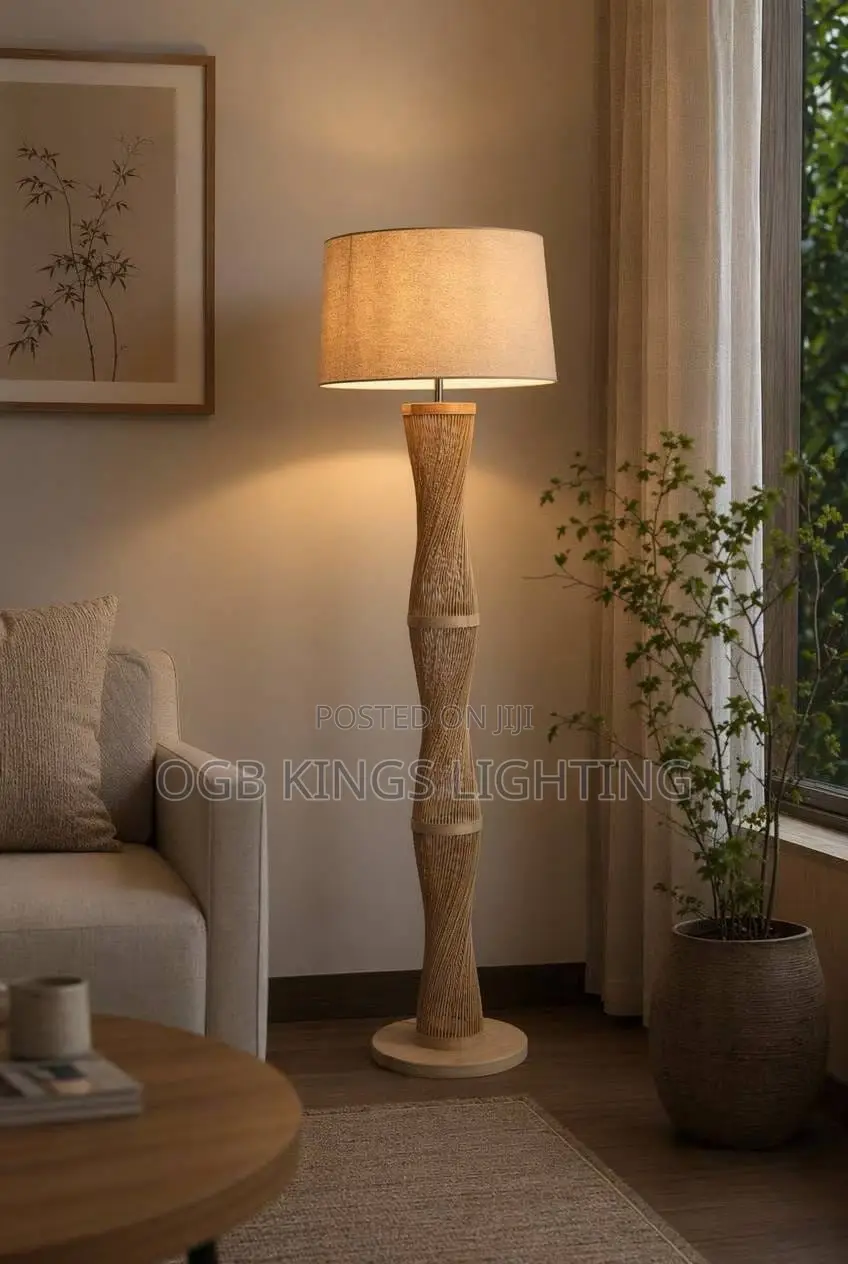 Wooden Luxury Floor Lamps Decoration Living Room Office Standing Light