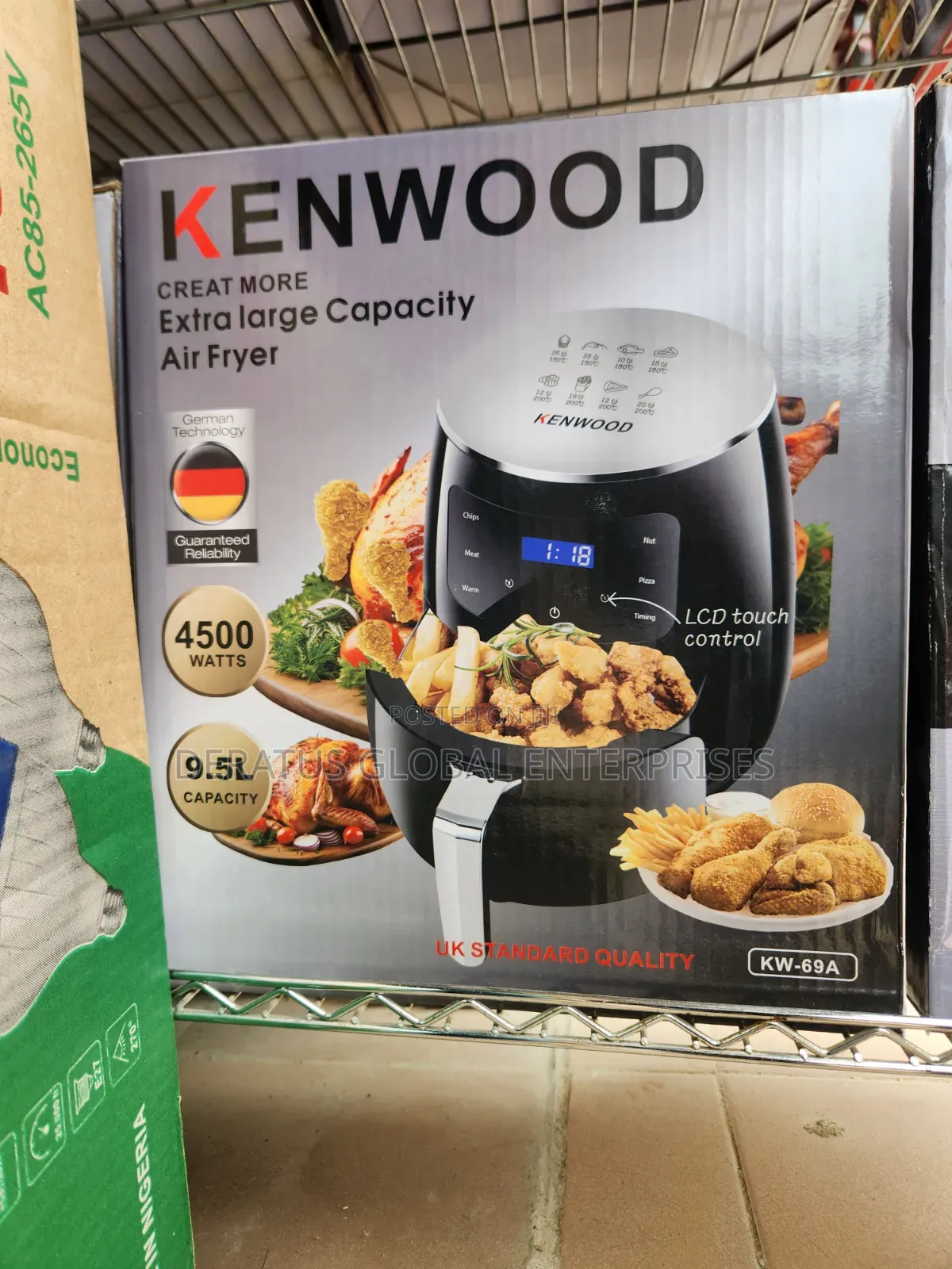 Kenwood 9.5 L Extra Large Capacity Air Fryer _ 4500W
