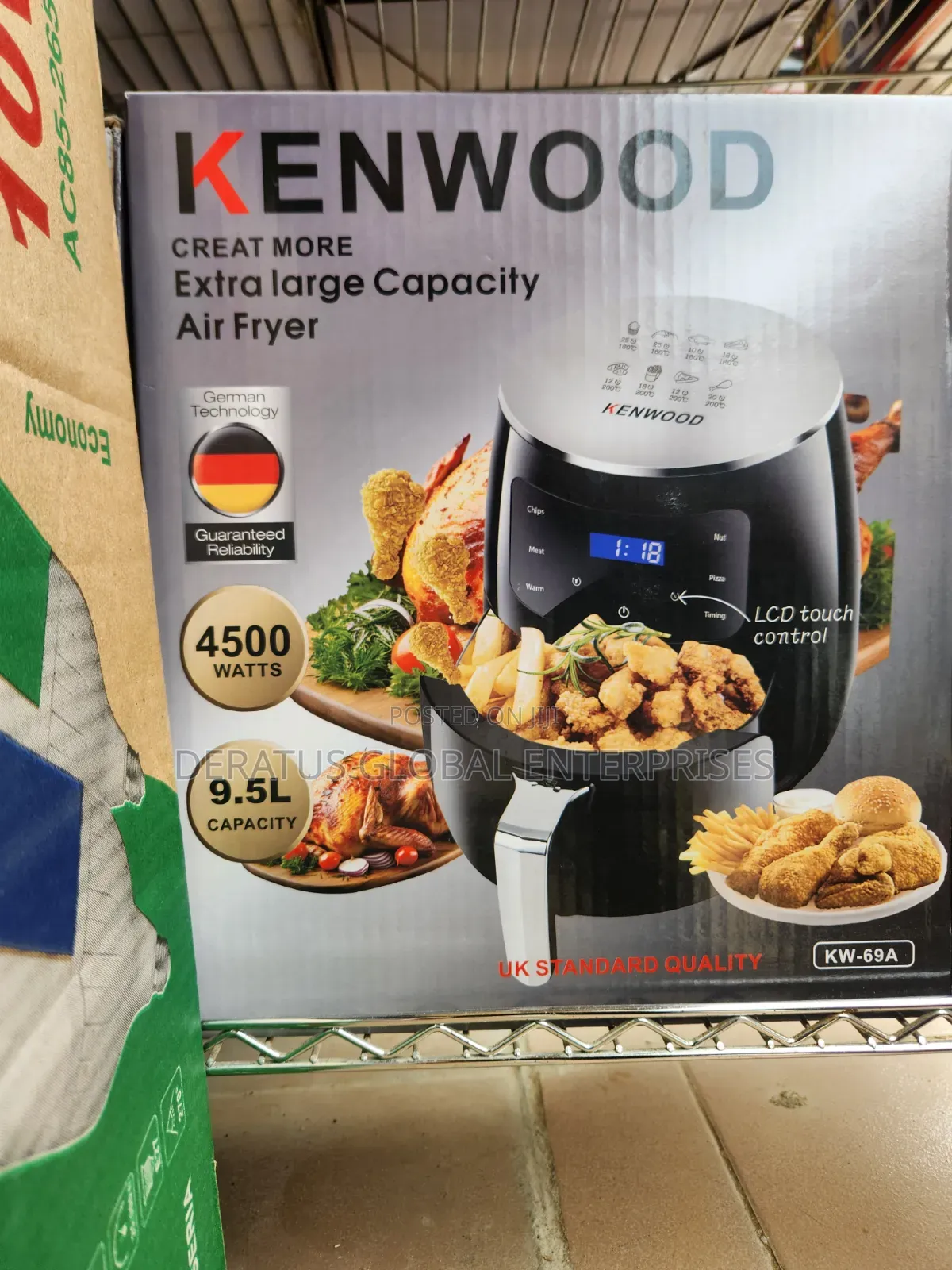 Original Kenwood Extra Large Air Fryer 9.5L _ Digital Touch