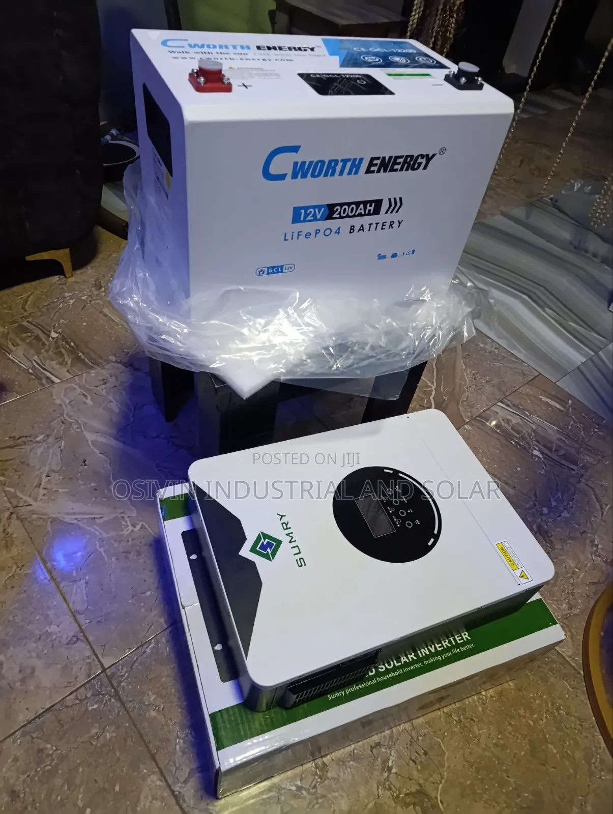 200a Cworth Energy Lithium Batter 2.2kva Hybrid Inverter 12v Setup