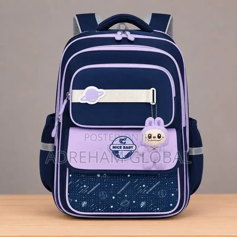Quality Orthopedic Fancy Schoolbag With Labubu Suitable for Pri 4-Jss3