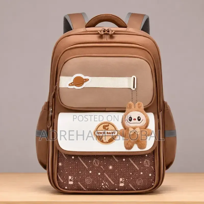 Quality Orthopedic Fancy Schoolbag With Labubu Suitable for Pri 4-Jss3