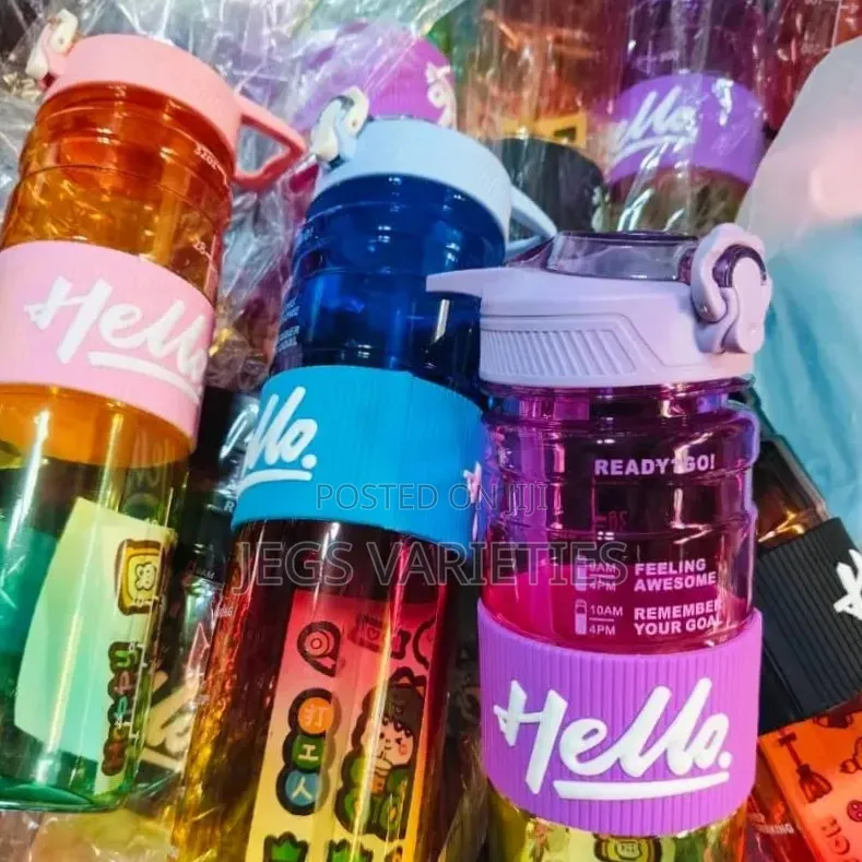 Transparent Hello Bottle (1000ml)