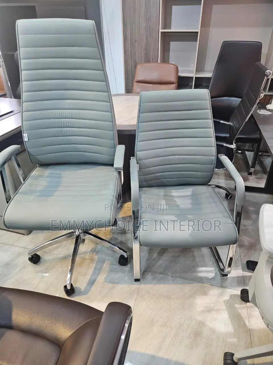 Premium Executive Office Chair- High-Back Leather
