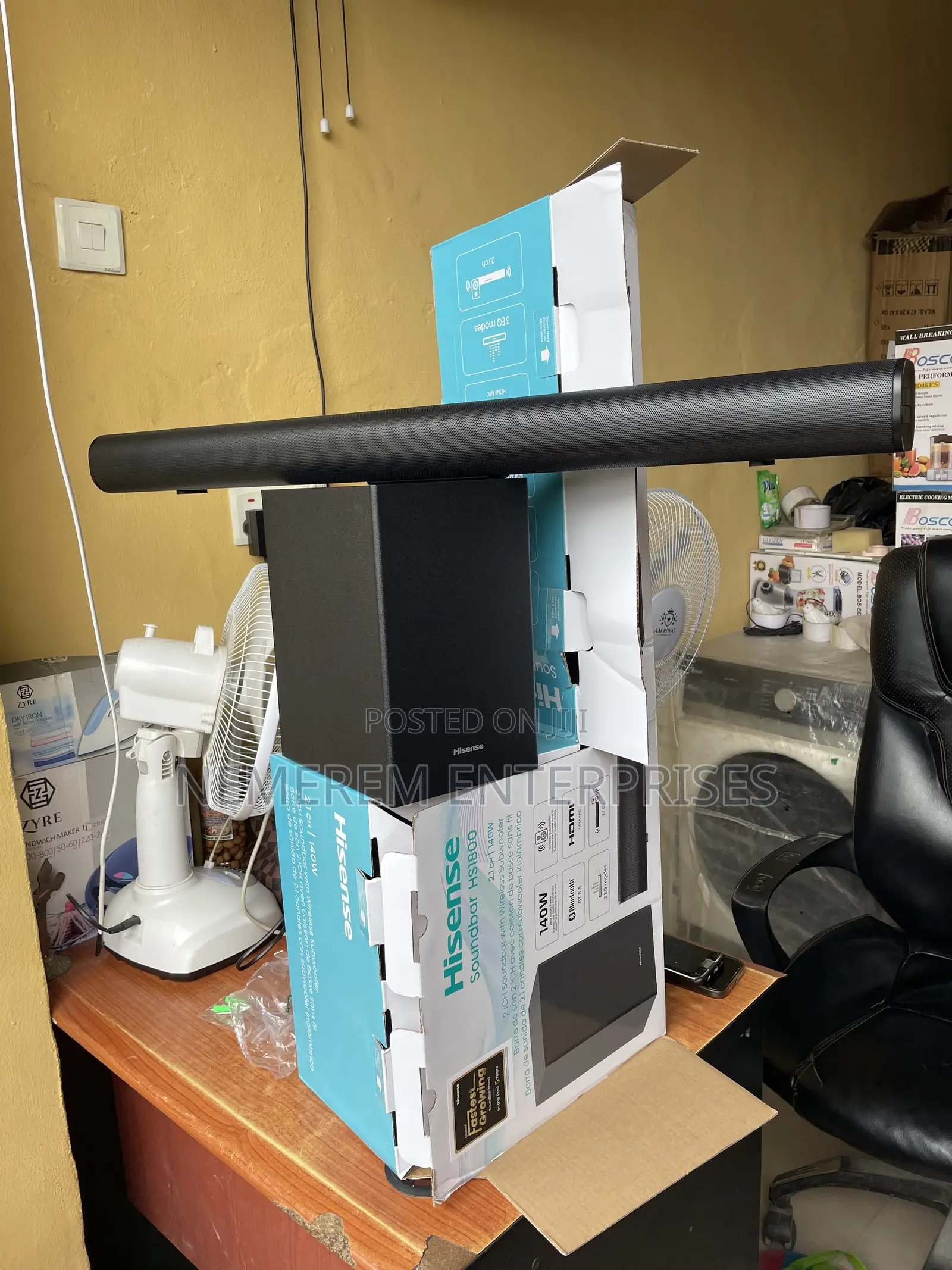 Hisense HS1800 2.1CH 140W Soundbar With Wireless Subwoofer