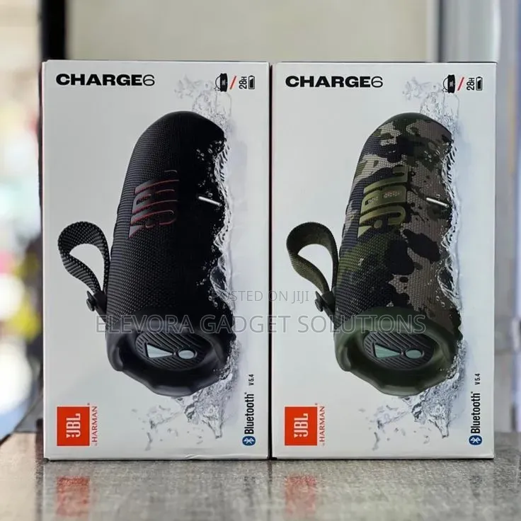Original JBL Charge 6 Portable Bluetooth Speaker - 28Hrs Playtime