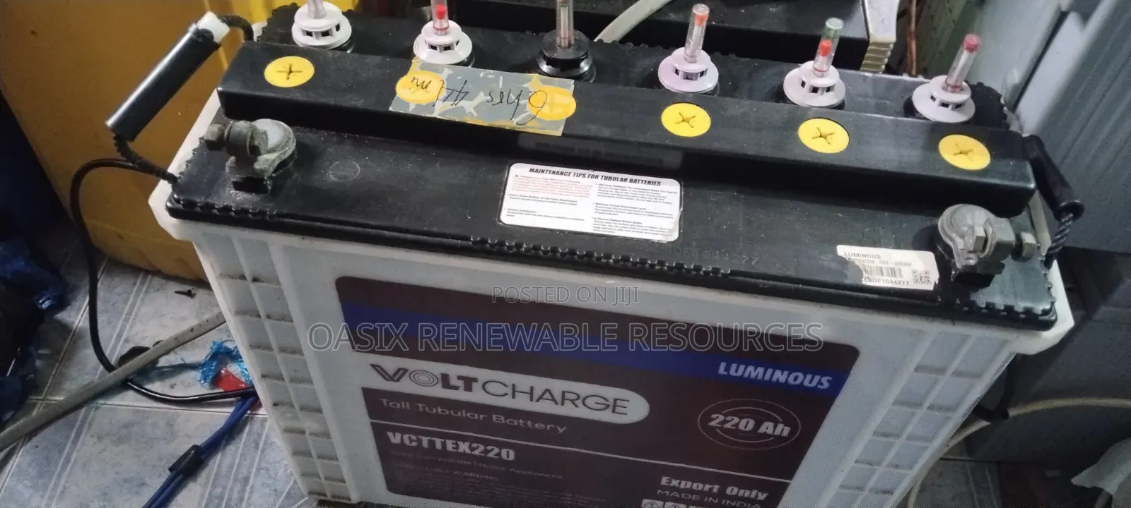 Luminous 220ah Tubular Battery