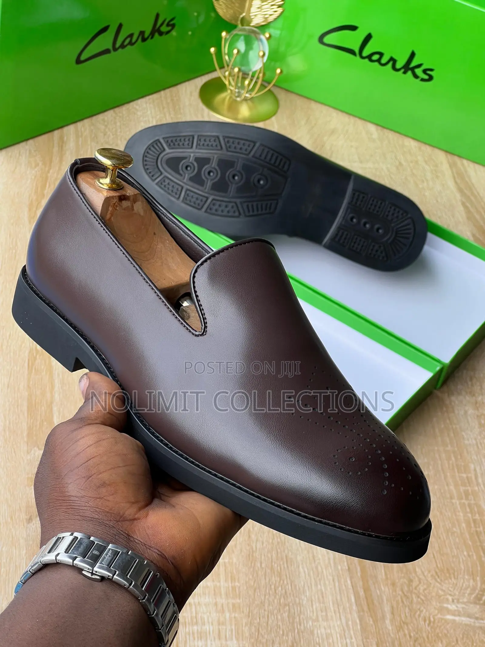 Clarks Leather Slip on Dress Shoe