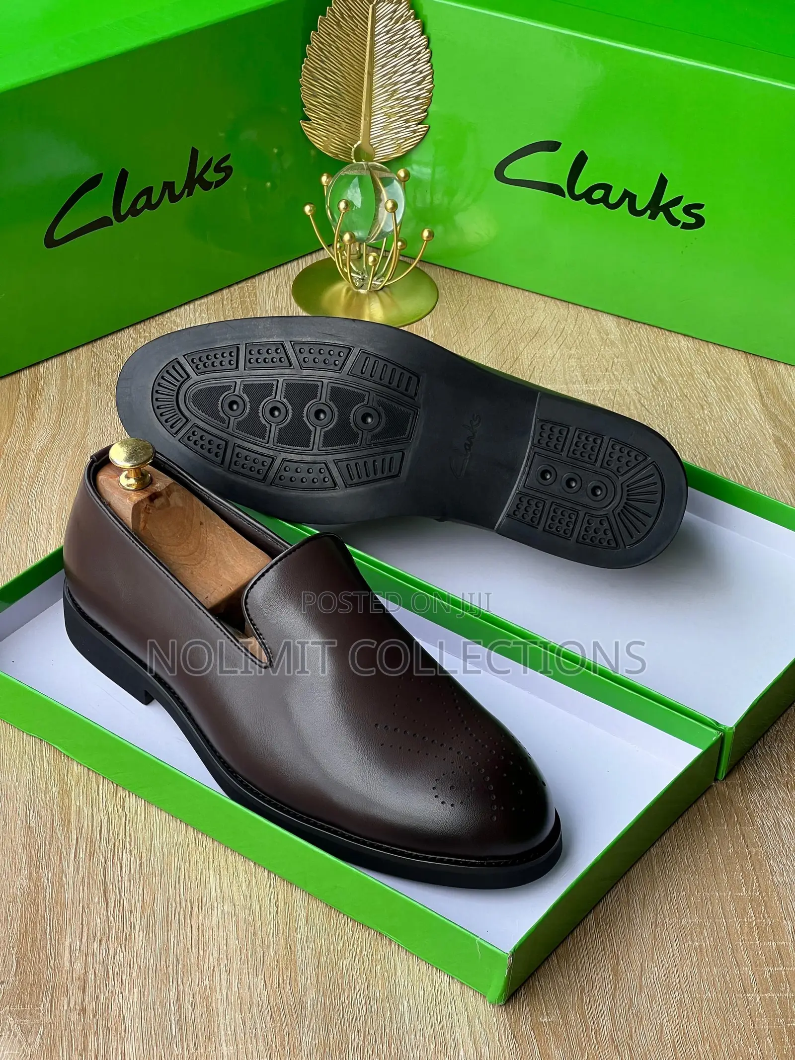 Clarks Leather Slip on Dress Shoe