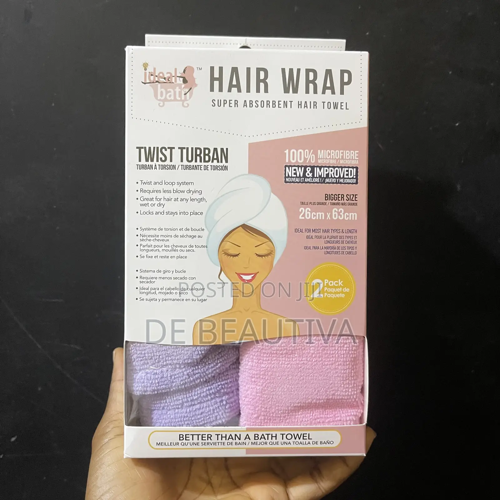 Ideal Bath Super Absorbent Hair Wrap