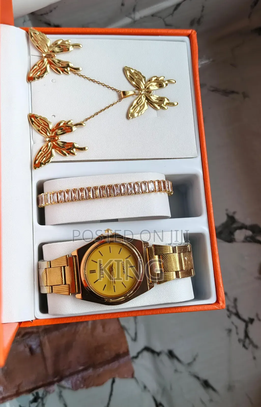 Watch, Necklace and Bangle Combo