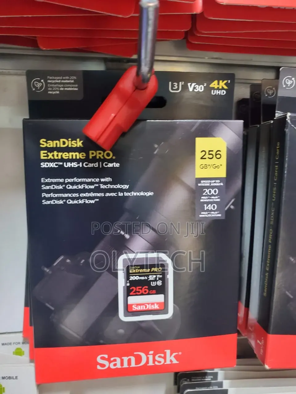 SanDisk 256GB Extreme PRO SDXC UHS-I Card 200mb/S