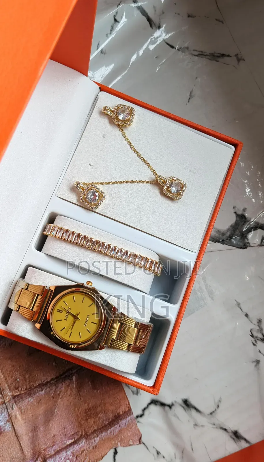 Watch, Necklace and Bangle Combo