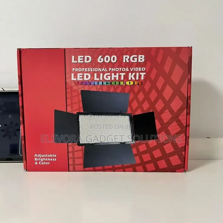 LED 600 RGB Pro Photo Video Light Kit - Varicolor