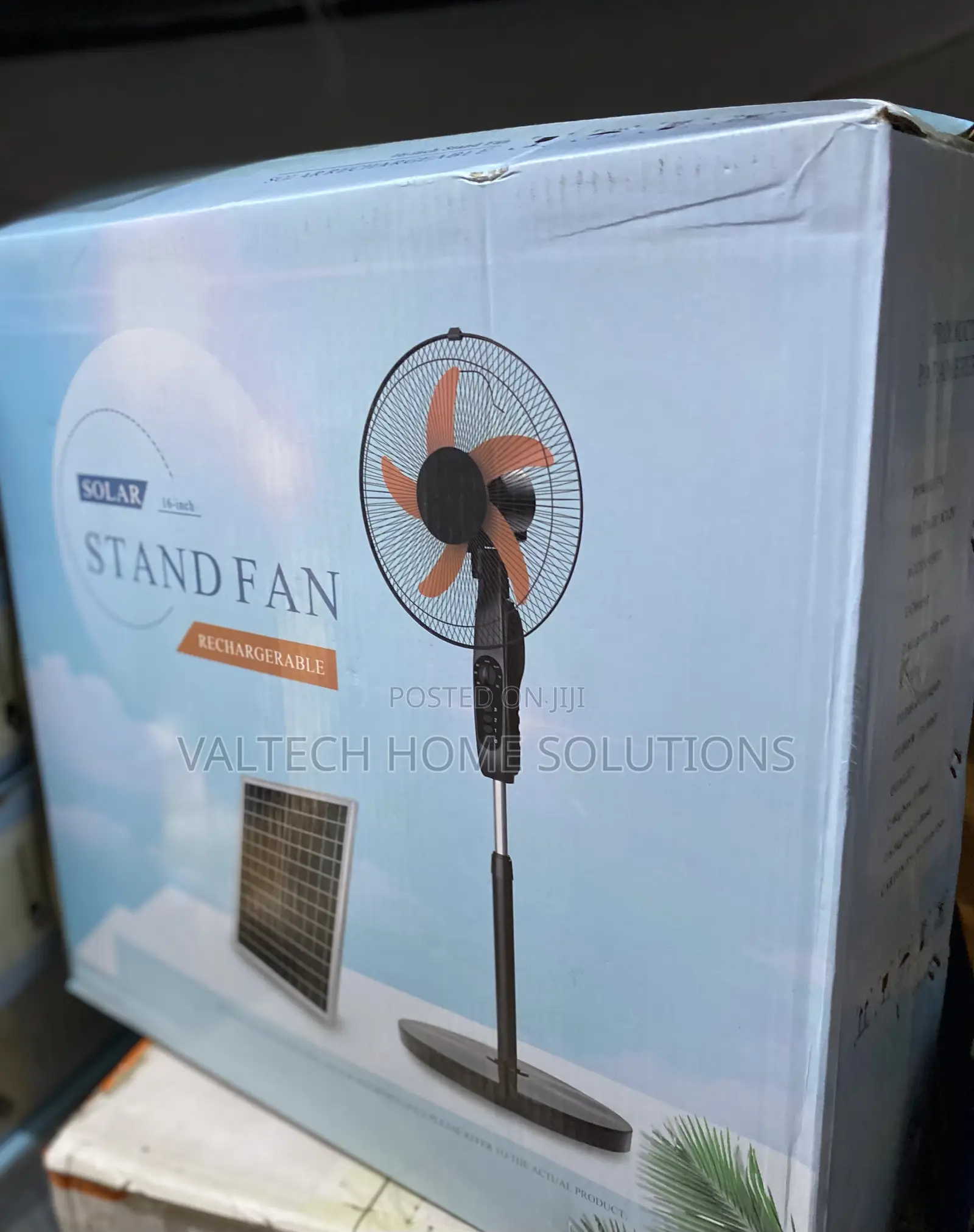 16-Inch Energy-Saving Solar Standing Fan