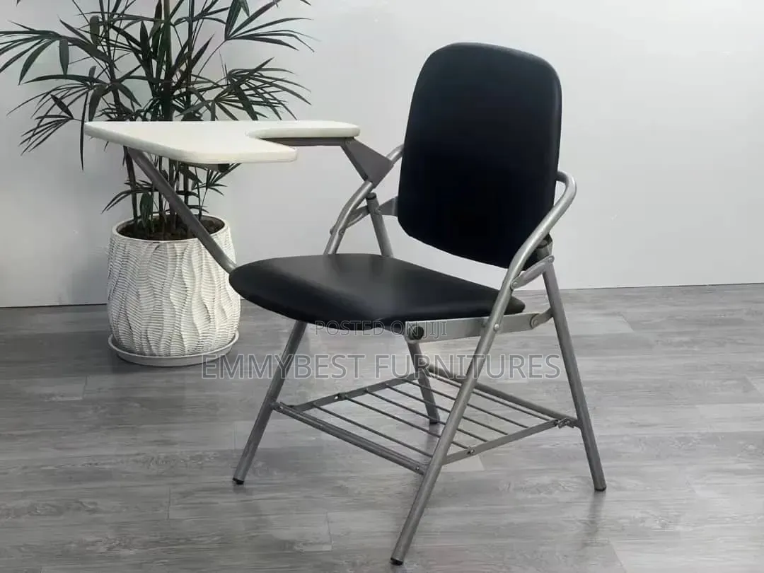 Quality Conference Training Chair With Writing Pad, Foldable Chair.
