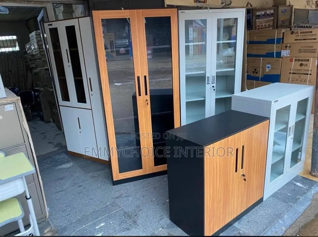 Foreign Executive Office Bookshelf With Full Glass