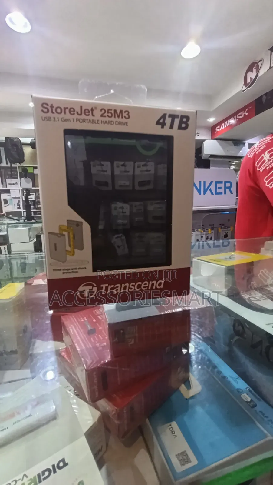 Transcend 4TB USB 3.1 Storejet 25M3 Portable Hard Drive