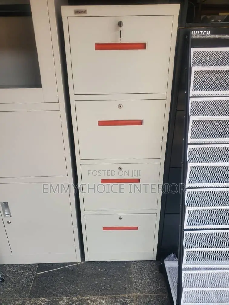 4-Drawer Fireproof Filing Cabinet Safe