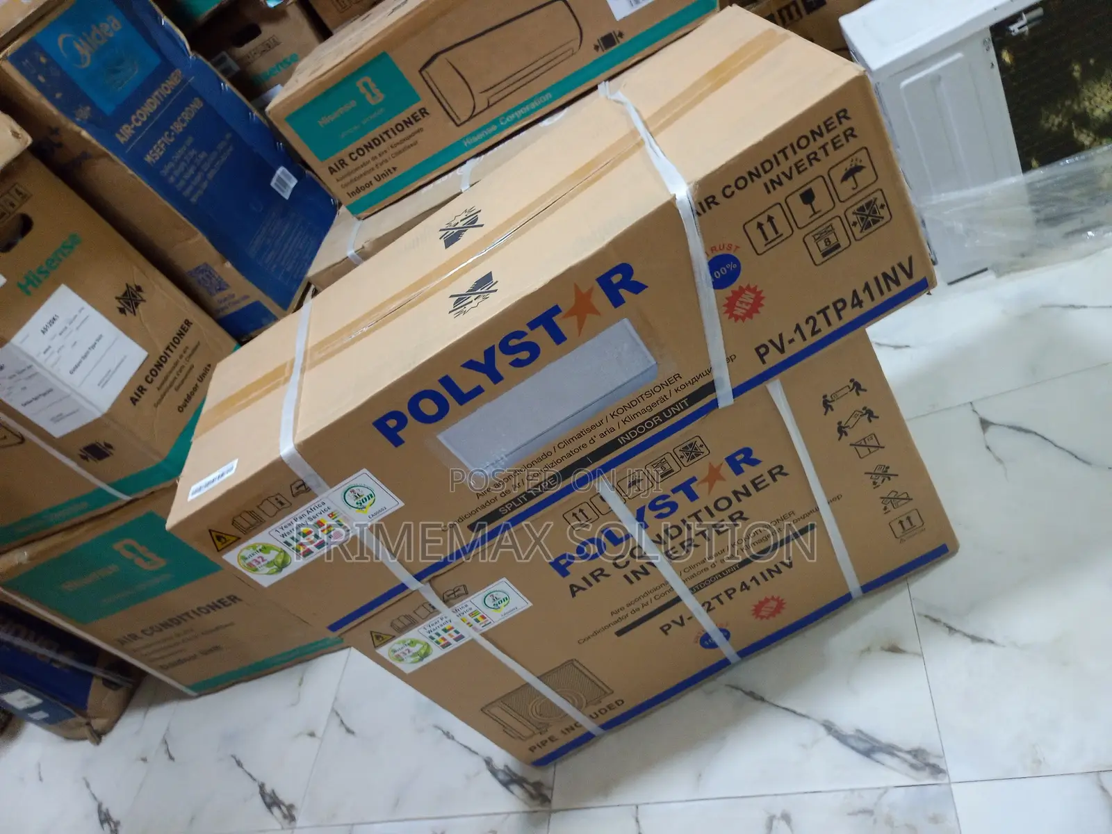 Polystar 1.5HP Inverter AC – R410A Eco Gas + 3m Pure Copper Pipe