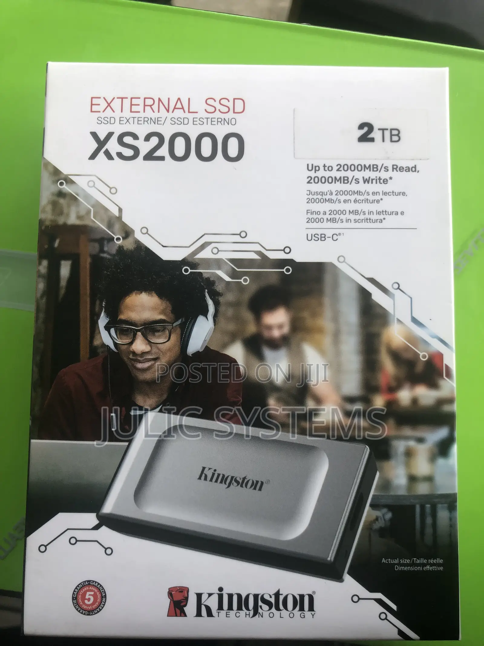Kingston Xs2000 2tb SSD Portable