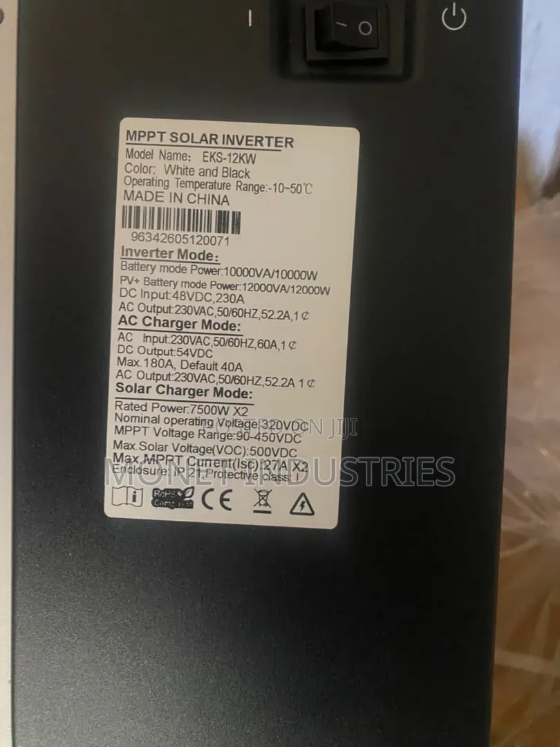 12kw Max Hybrid MPPT Pure Sine Wave Inverter