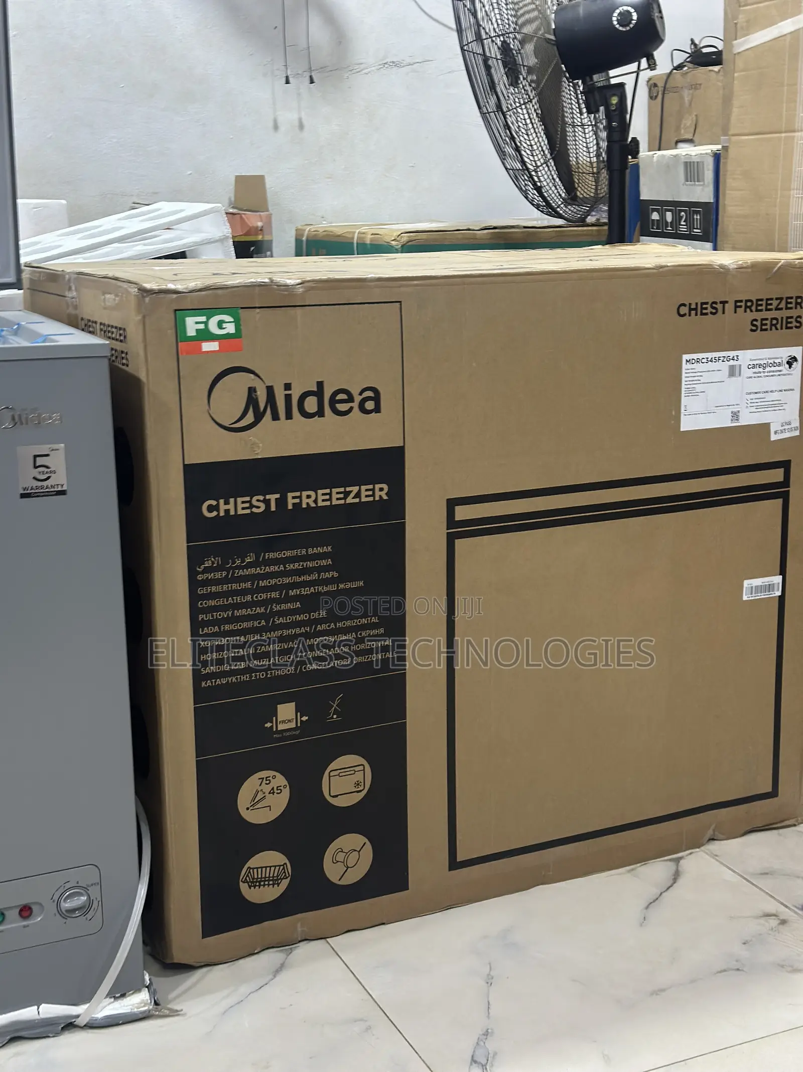Midea MDRC34SFZG43 Deep Freezer 250 Litres