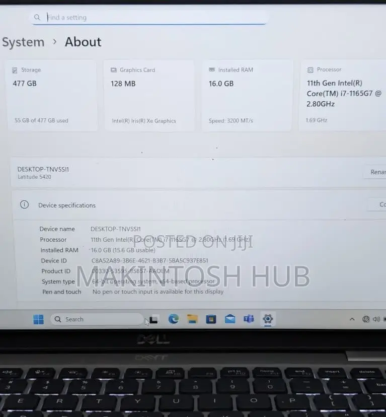 Laptop Dell Latitude 5420 16GB Intel Core i7 SSD 512GB