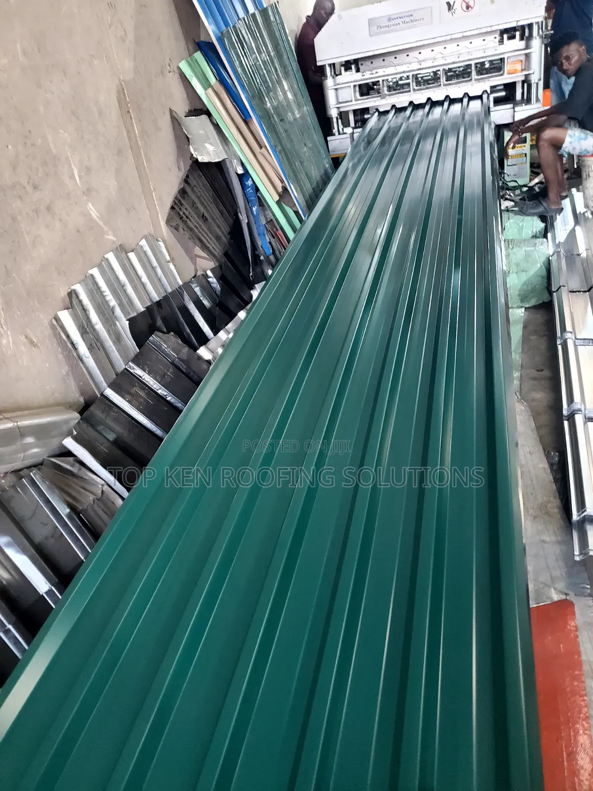 0.58mm Oven Baked Longspan Green