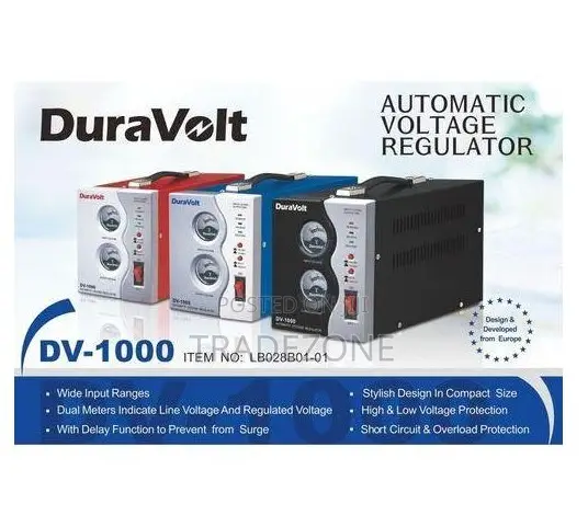 Duravolt 1KVA (1000w) Automatic Voltage Stabilizer DV-1000