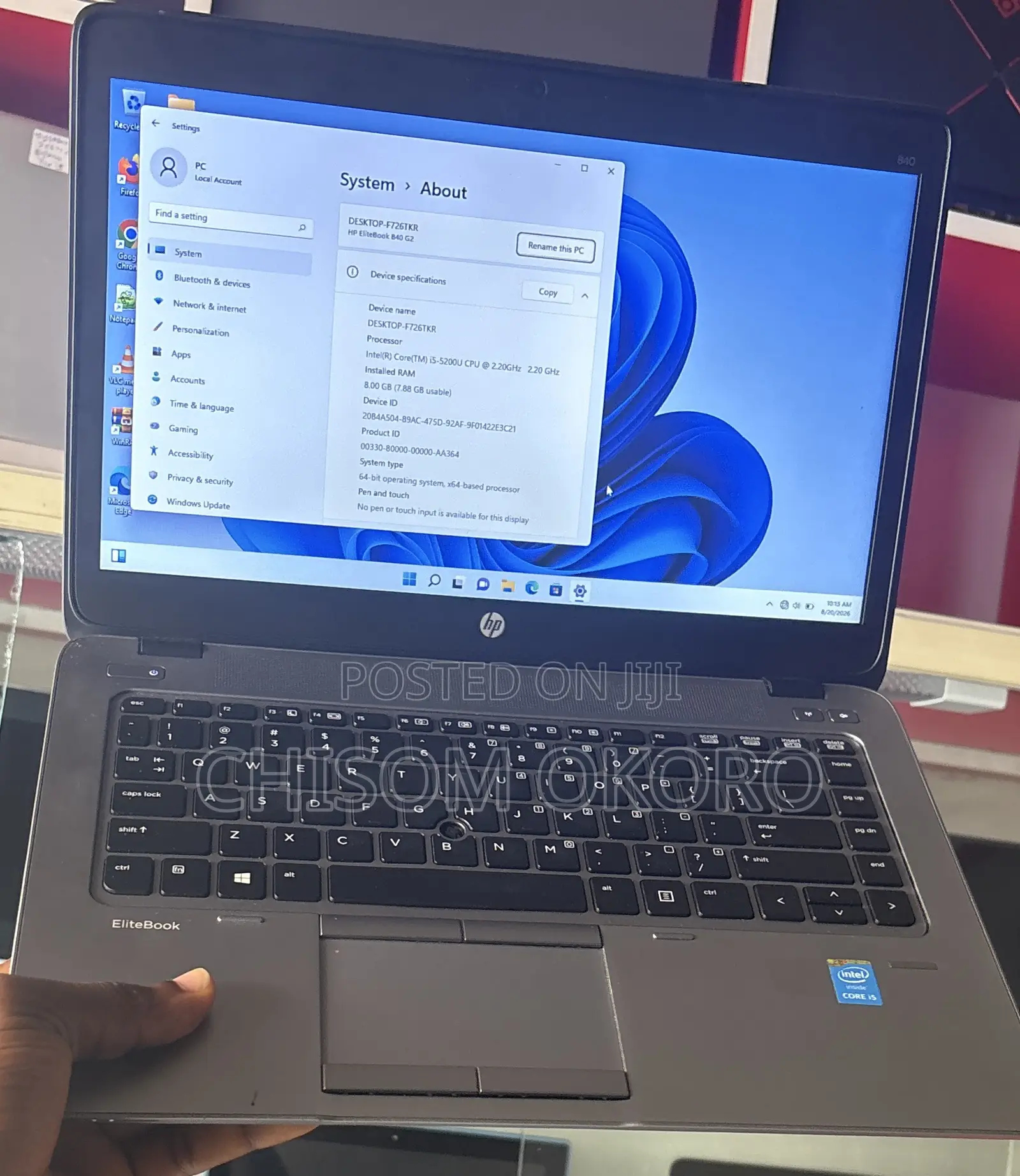 Laptop HP EliteBook 840 G2 8GB Intel Core i5 HDD+SSD 500GB