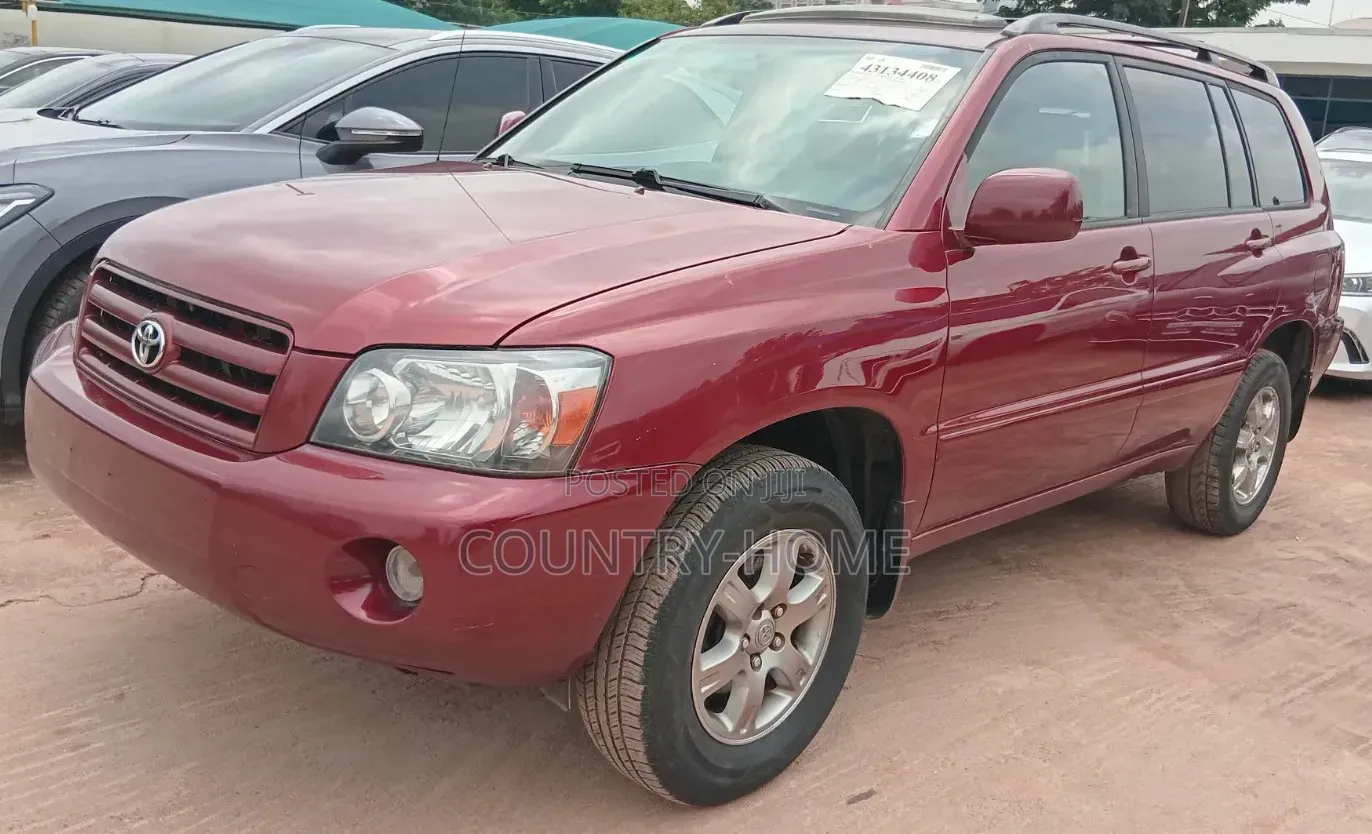 Toyota Highlander V6 4x4 2007 Red