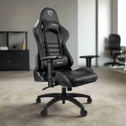 Office/Gaming Chair With Table for Laptop/Desktop- Black