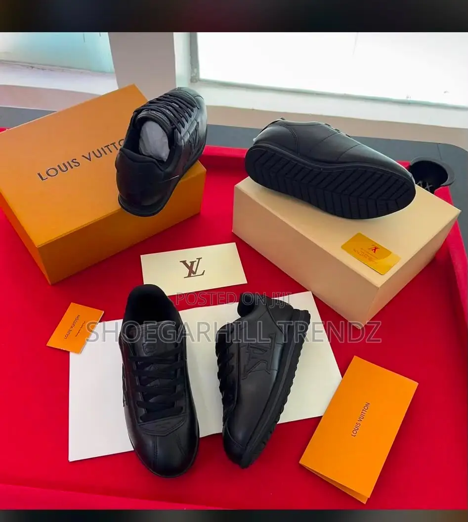 Lv Unisex Luxury Trendy Leather Sneakers