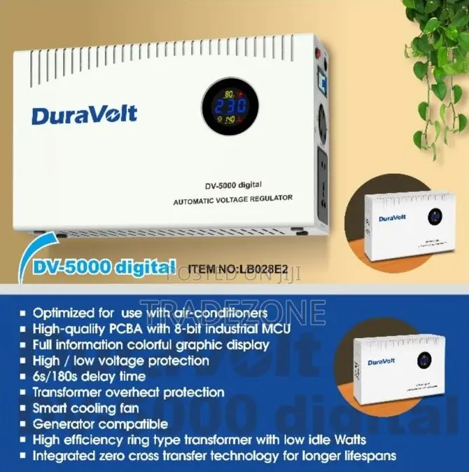 Duravolt 5000W Wall Mount Stabilizer | DV-5000