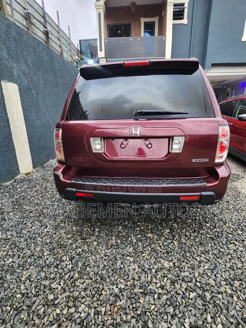Honda Pilot EX-L 4x4 (3.5L 6cyl 5A) 2008 Red