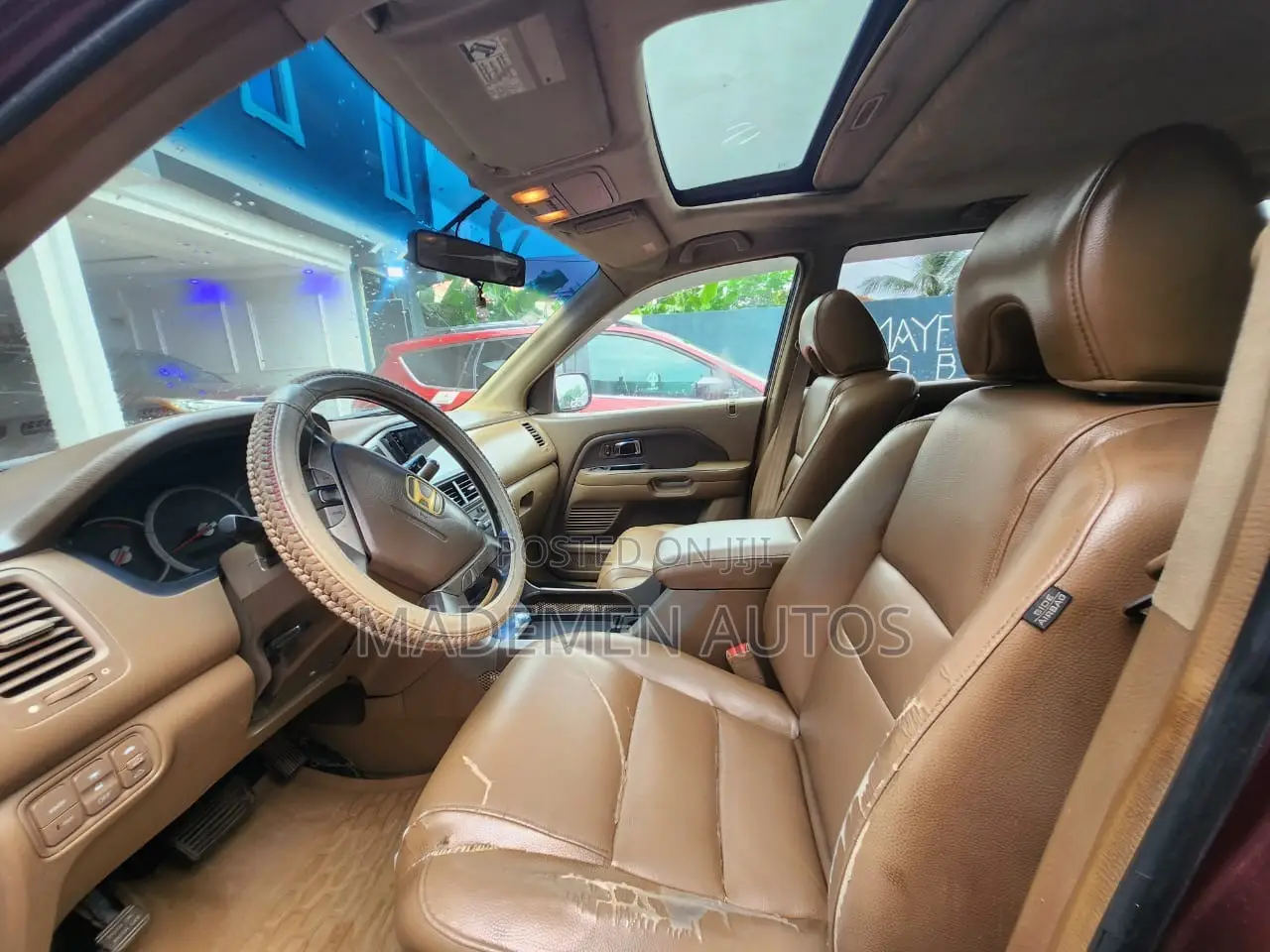 Honda Pilot EX-L 4x4 (3.5L 6cyl 5A) 2008 Red