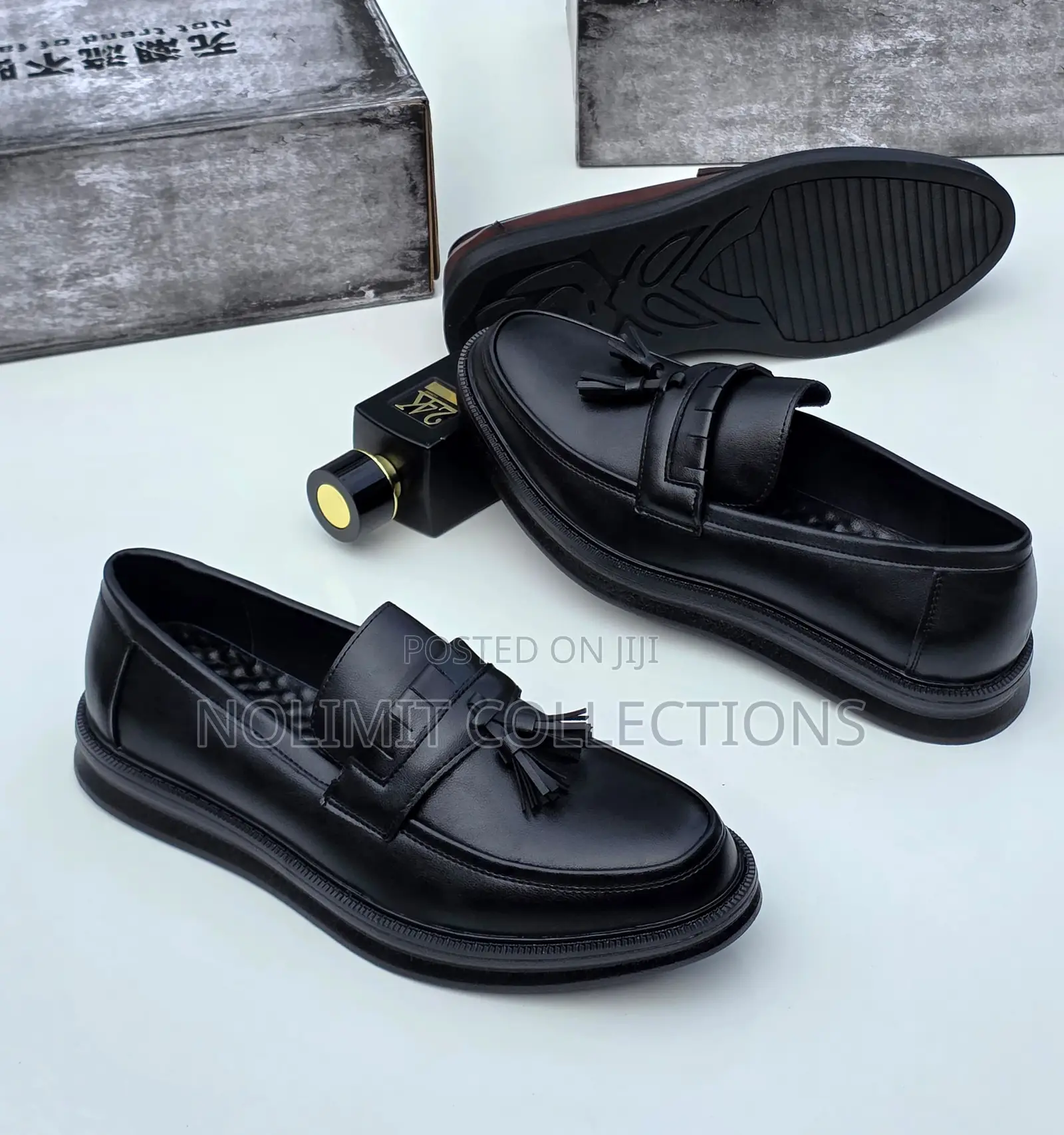 Men's Leather Tassel Loafers With Decorative Fringe