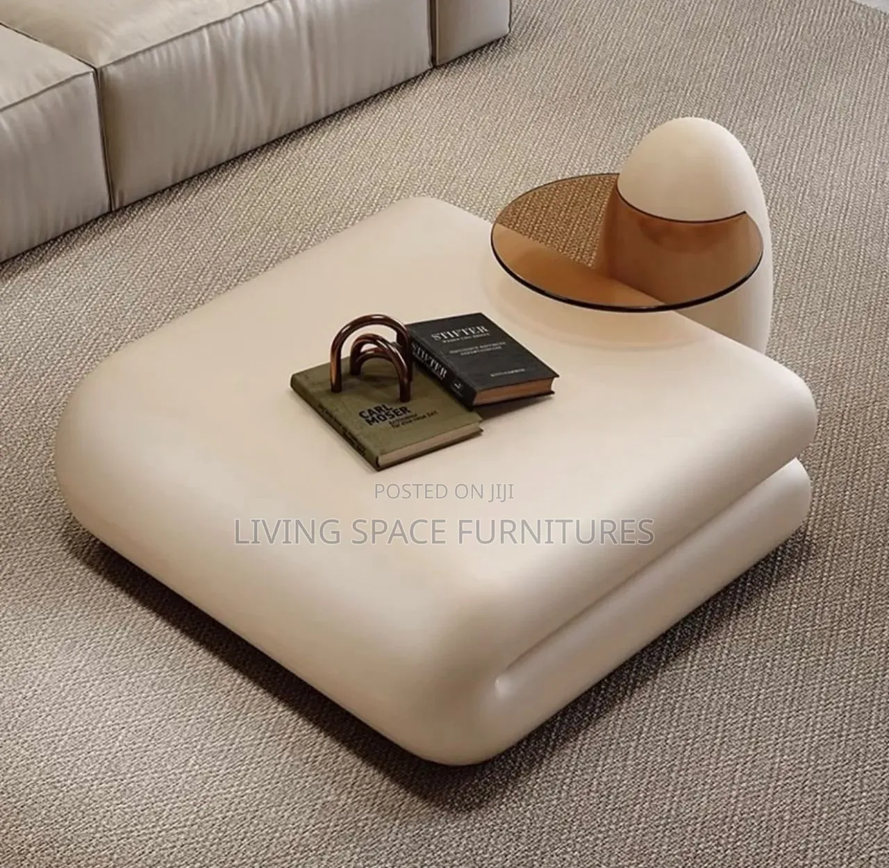 Classic Modern Center Table With Side Stool