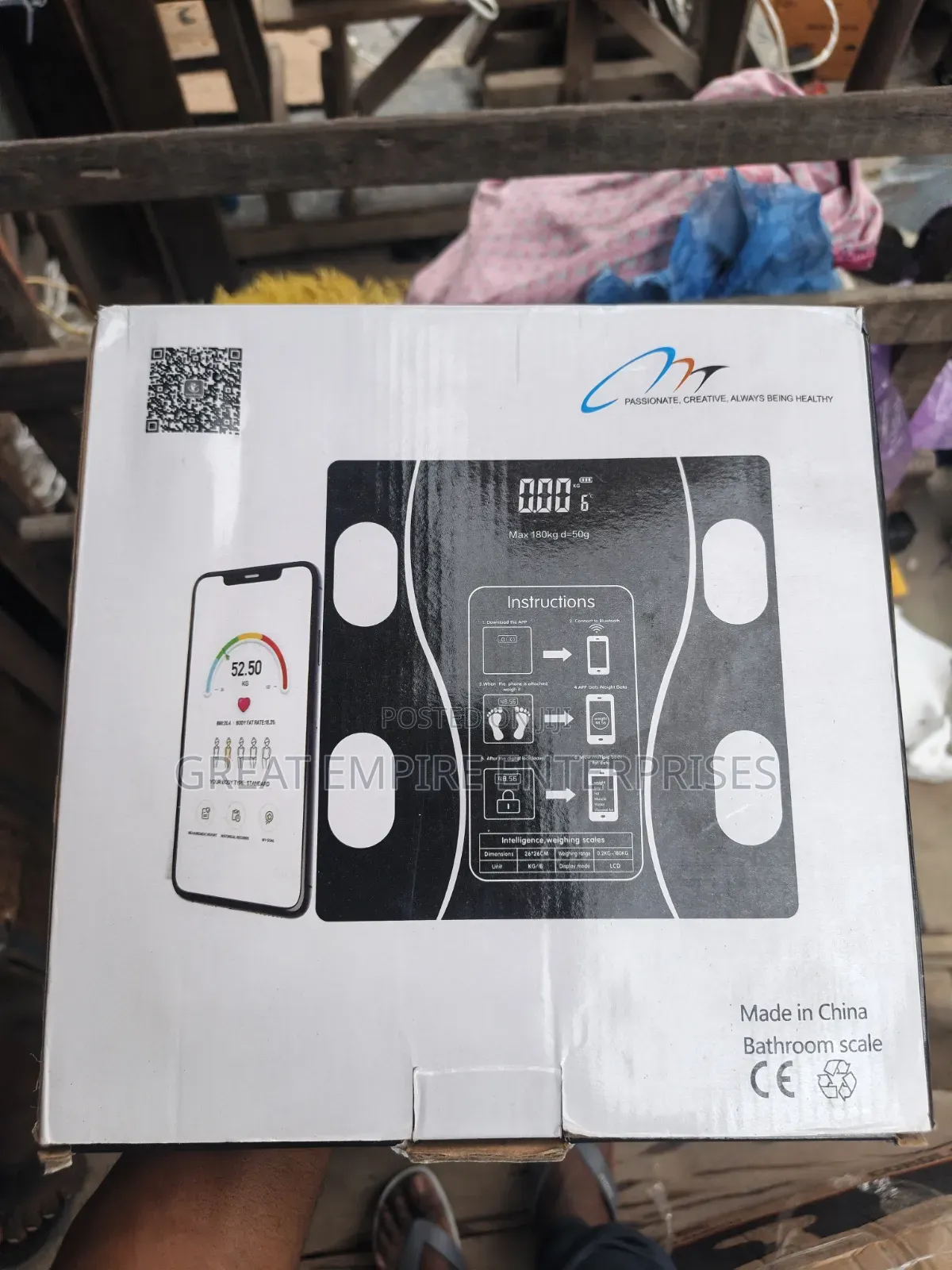 Digital Body Fat and Bluetooth Bathroom Scale