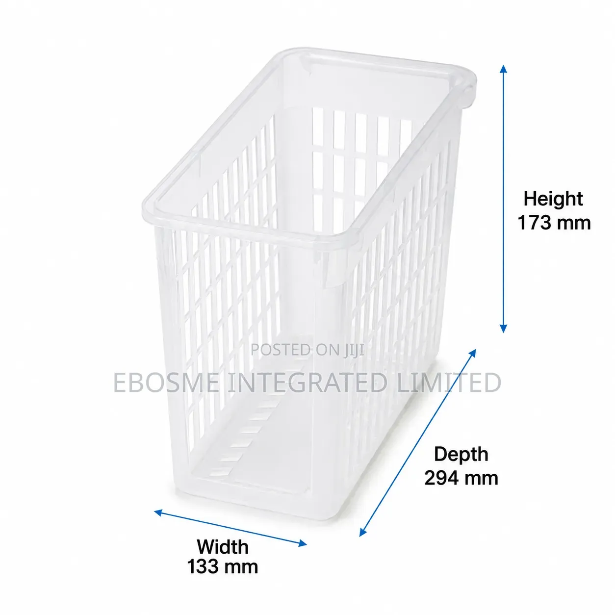 Japanese Slim Clear Storage Basket Organizer
