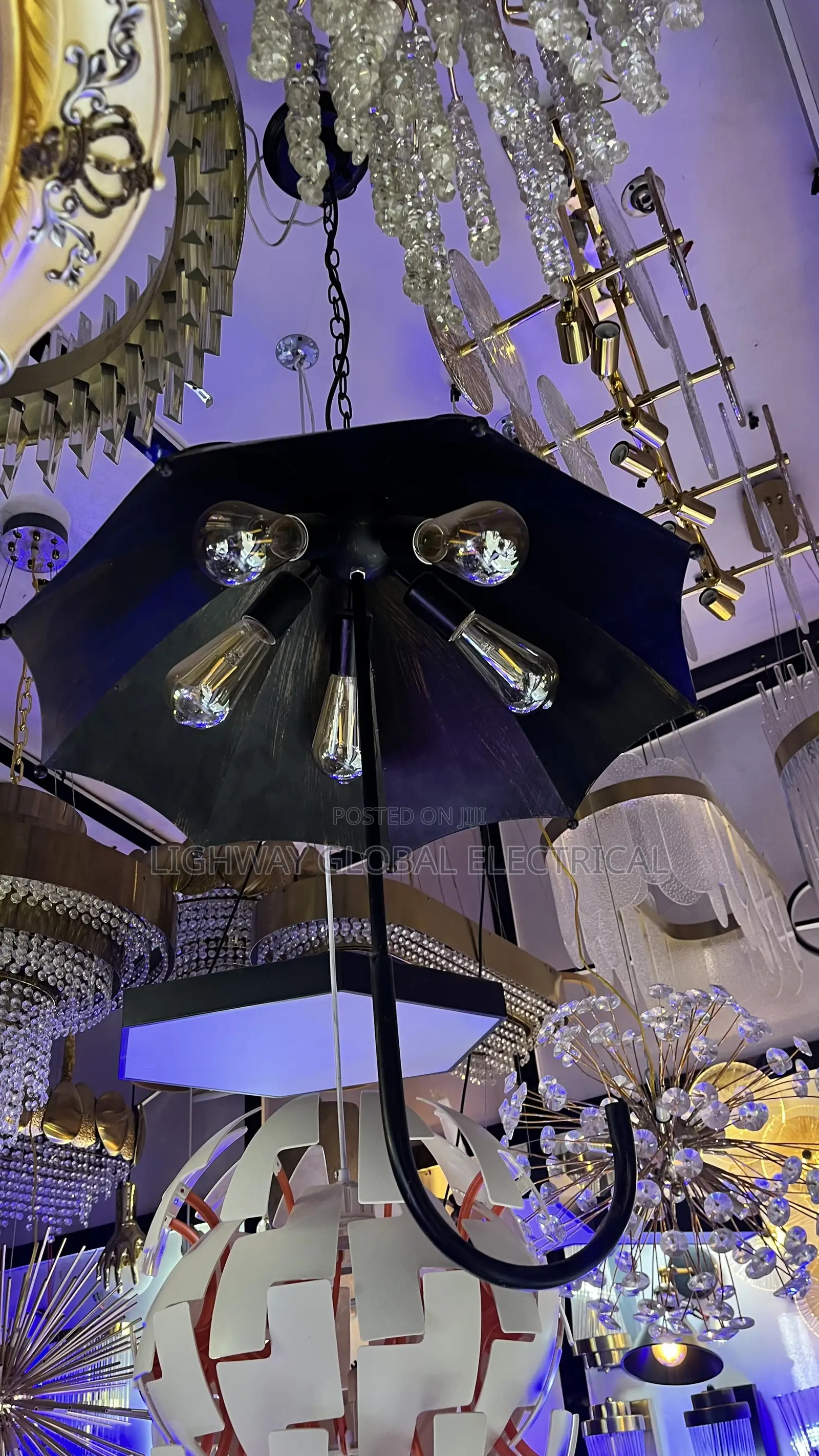 Aesthetic Decor Umbrella  Dropping Chandelier